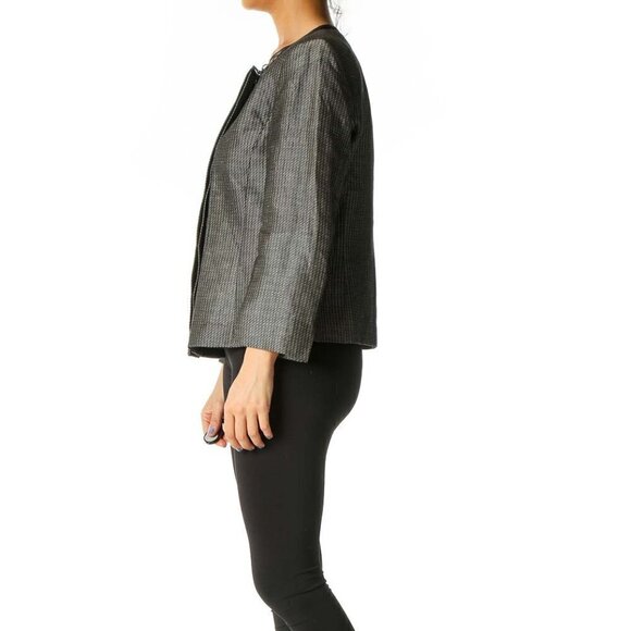 Linda Allard Ellen Tracy Gray Blazer - Picture 3 of 3